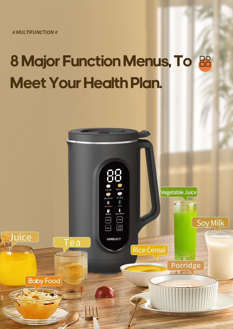 Ranbem Kitchen 8 Program Settings 32 Oz Bender and Cooker in One Soup Maker Best Blenders for Vegan Cooking