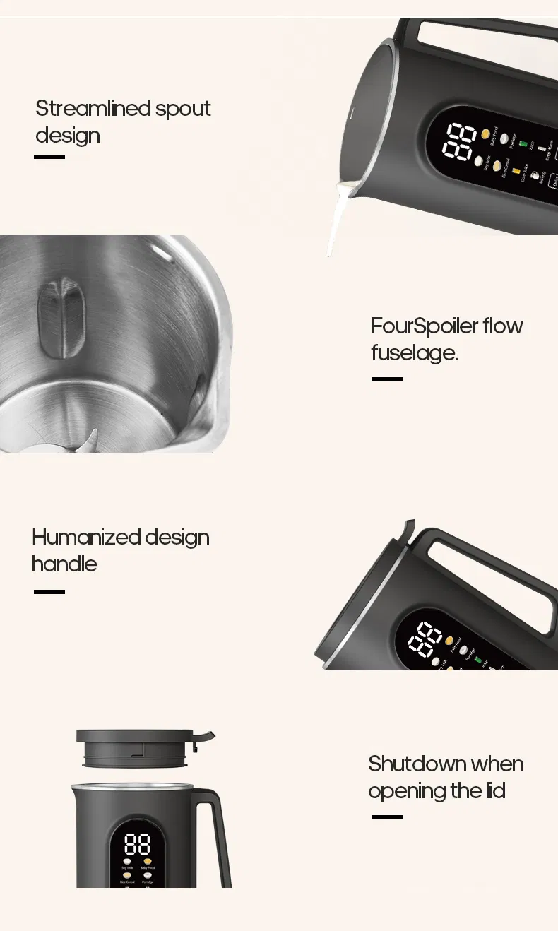 Ranbem Kitchen 8 Program Settings 32 Oz Bender and Cooker in One Soup Maker Best Blenders for Vegan Cooking