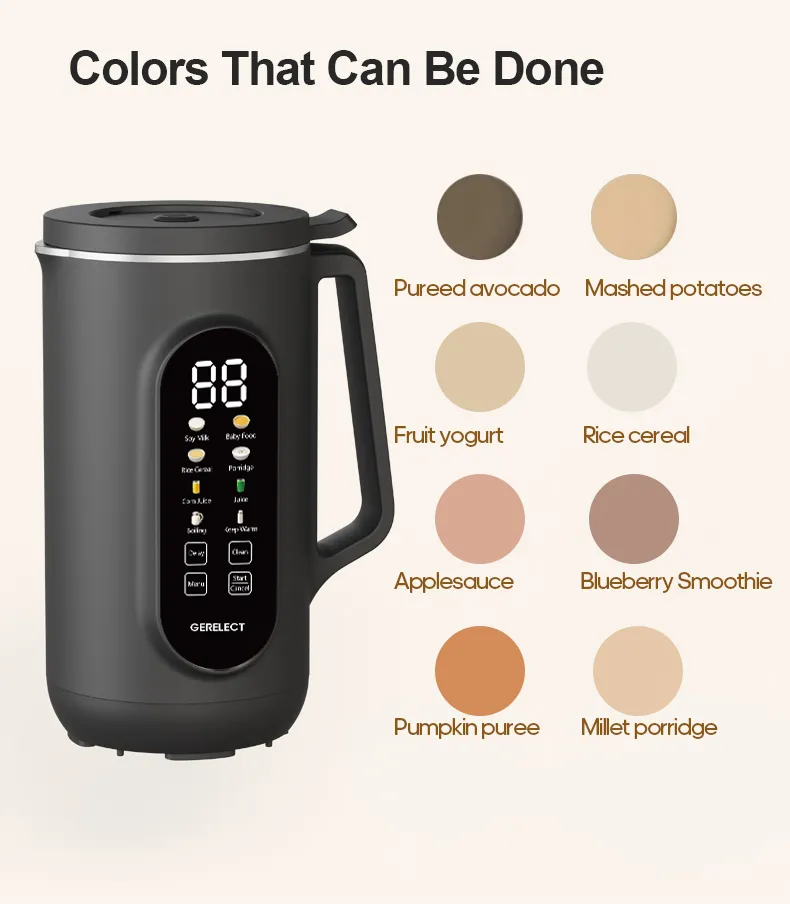 Ranbem Kitchen 8 Program Settings 32 Oz Bender and Cooker in One Soup Maker Best Blenders for Vegan Cooking