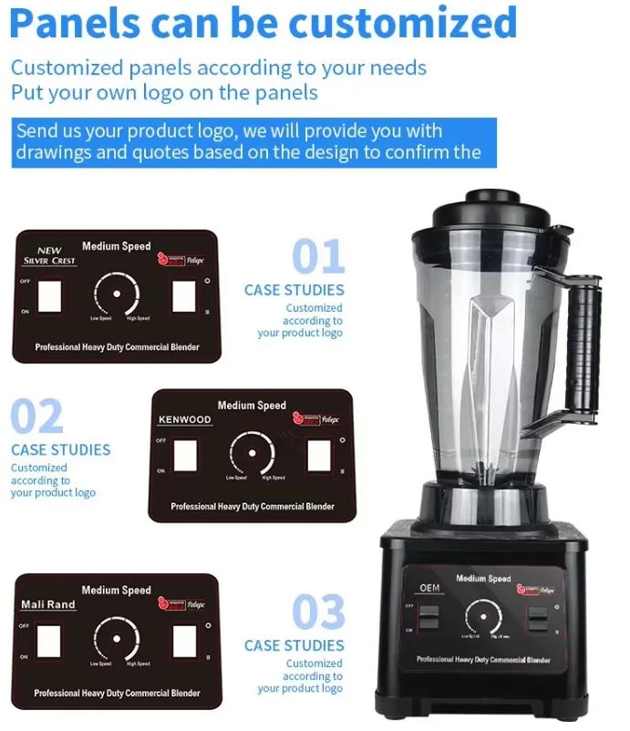 High-Performance 3L 4L Blender Model Hj 03 with User-Friendly Knob Control