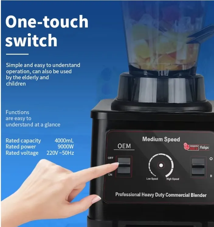High-Performance 3L 4L Blender Model Hj 03 with User-Friendly Knob Control