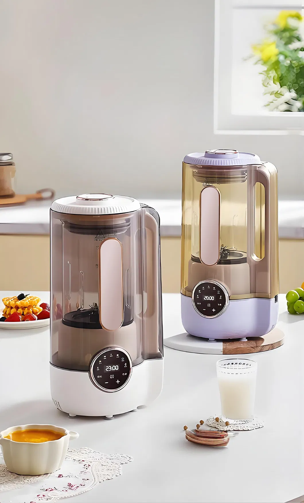 Hot Sales 1.65L Purple Family Use Noise-Reducing Multifunctional Blender