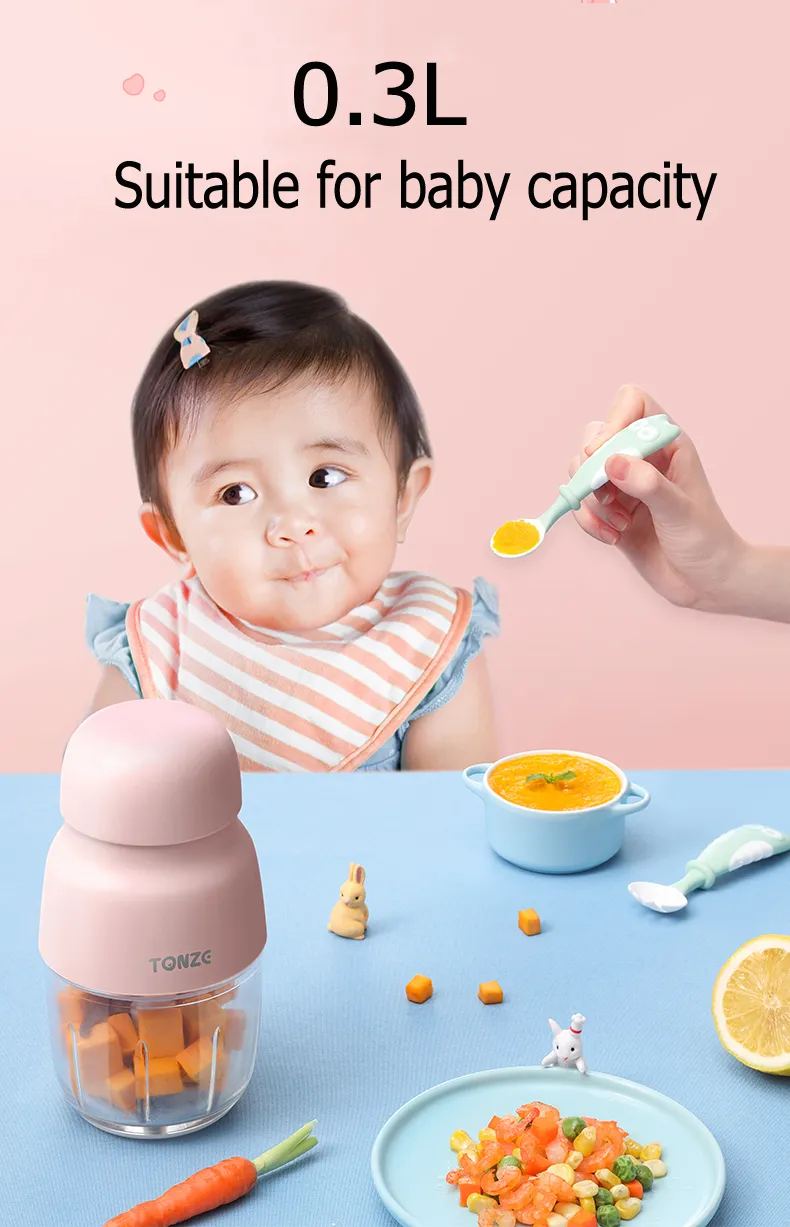 Mini Potable Electric Baby Food Maker Food Processor Mixer Fruit Juicer Blender OEM
