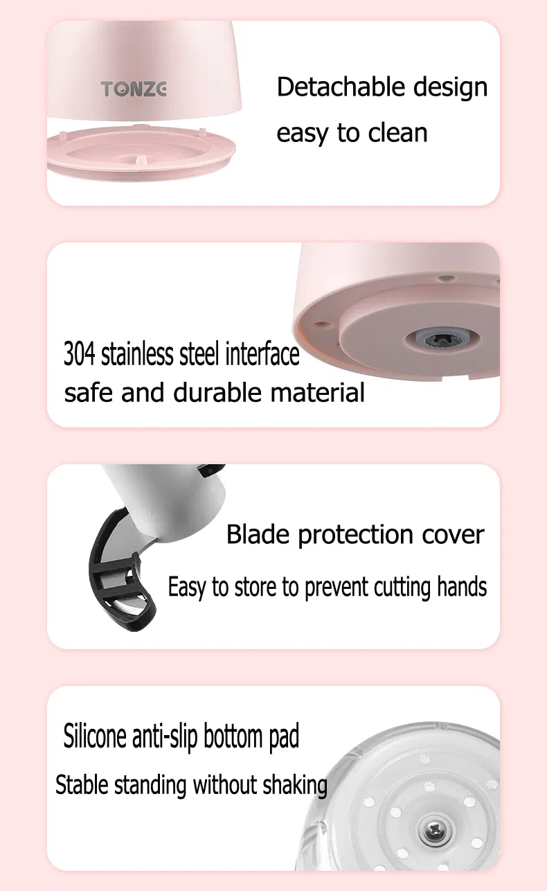 Mini Potable Electric Baby Food Maker Food Processor Mixer Fruit Juicer Blender OEM