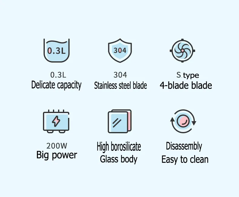 Mini Potable Electric Baby Food Maker Food Processor Mixer Fruit Juicer Blender OEM