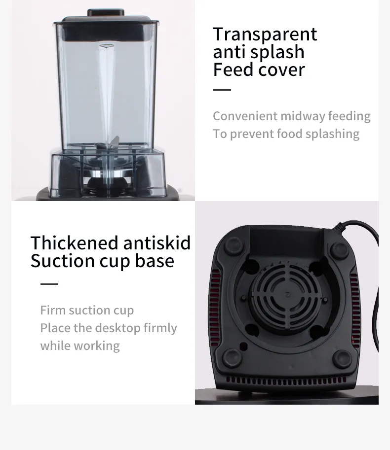 Versatile 2L Stainless Steel Blender for Smoothies and Soups