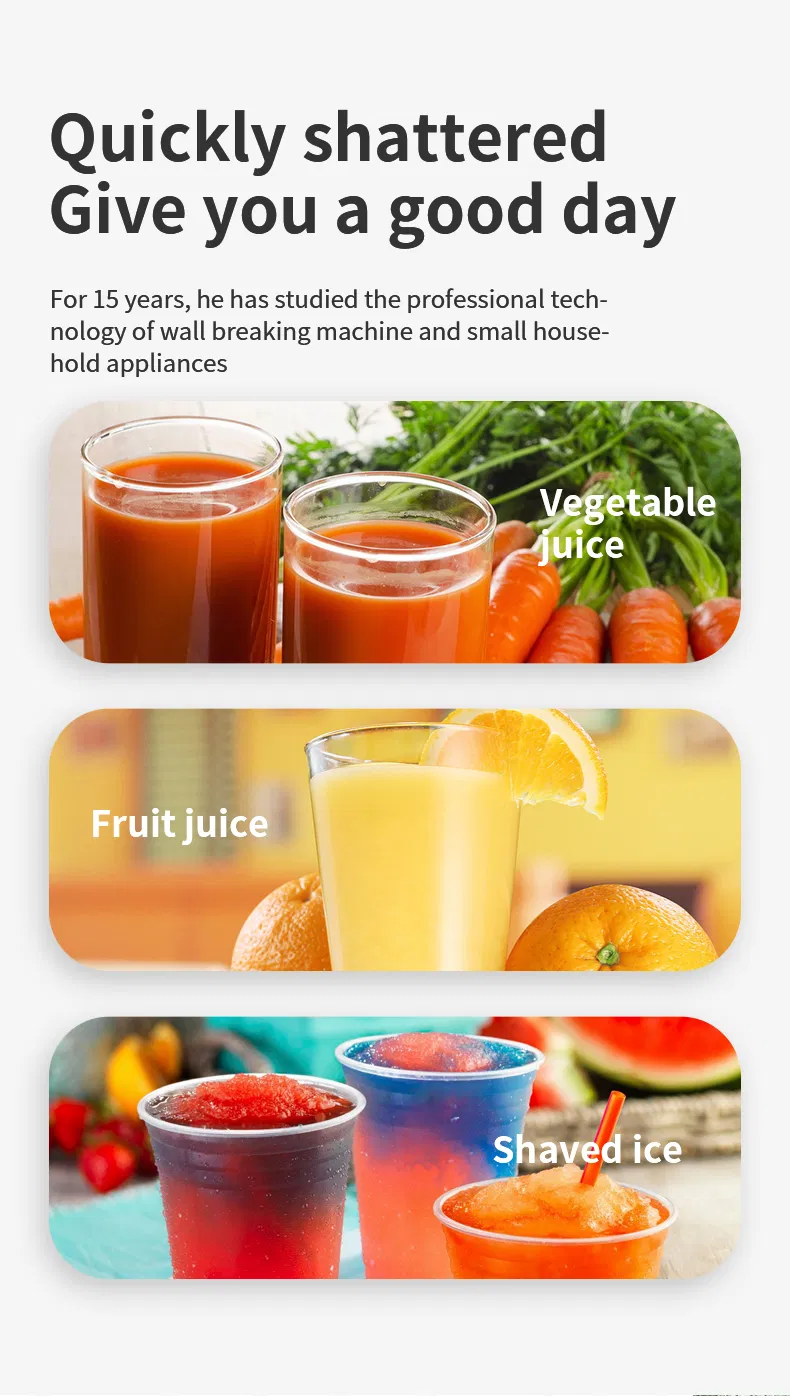 Ranbem Professional Home Appliances High Speed Kitchen Smoothie Milkshake Blenders and Juicers with Timer