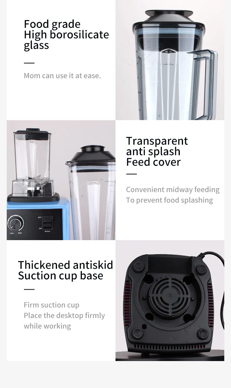 Ranbem Professional Home Appliances High Speed Kitchen Smoothie Milkshake Blenders and Juicers with Timer