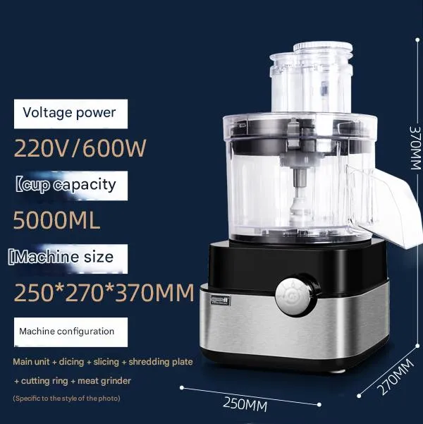 Kitchen Appliance Home/Commercial Automatic Veg Chopping Machine Food Processor Veggie Chopper Dicer Cutter 220V Electric Slicer Vegetable Chopper
