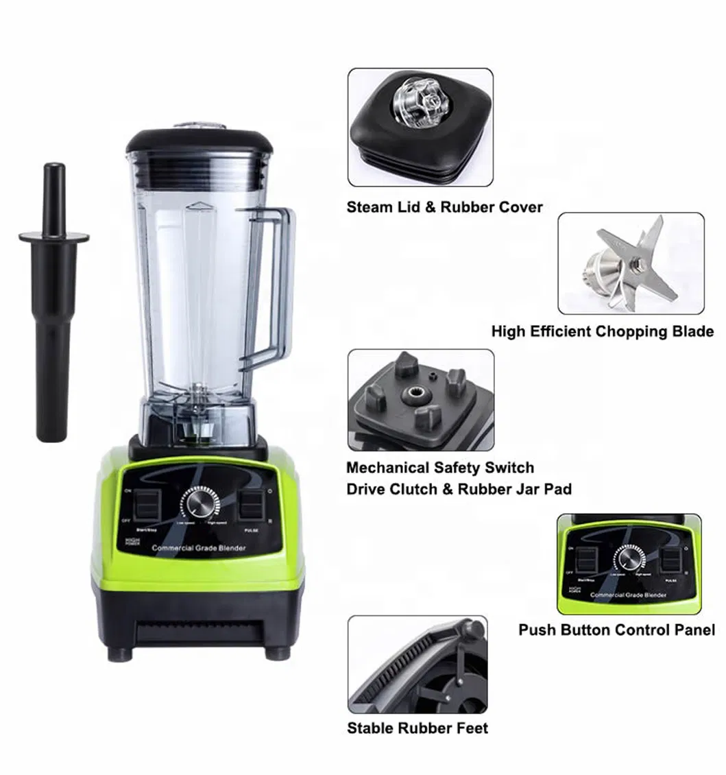 2L Commercial Blender Food Electric Blender Coffee Beans Fruit Juicer Ice Crusher