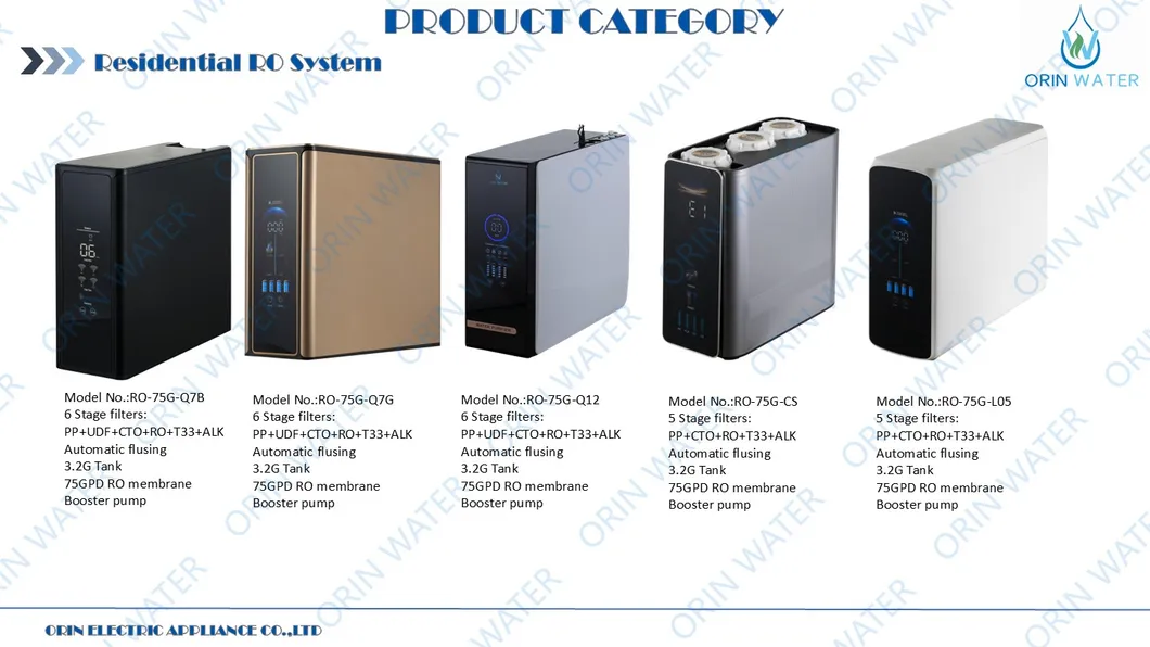 Compact 5 Stage 100 to 800g RO Filtration Home Mini Water Purifier