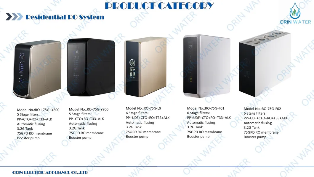 Compact 5 Stage 100 to 800g RO Filtration Home Mini Water Purifier