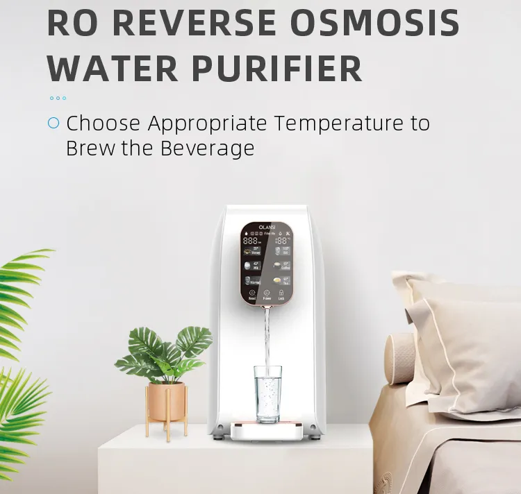 Home Reverse Osmosis Water Treatment Purifier Countertop Water Filtration System