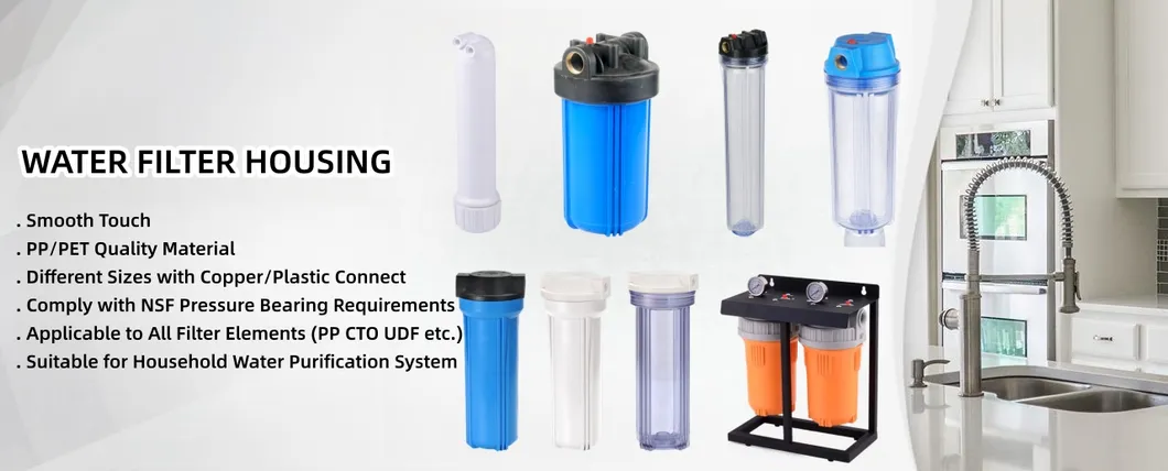 Factory 10 Inch High Pressure Filter Housing Home Drinking Water Pre-Filtration RO System Filter Housing