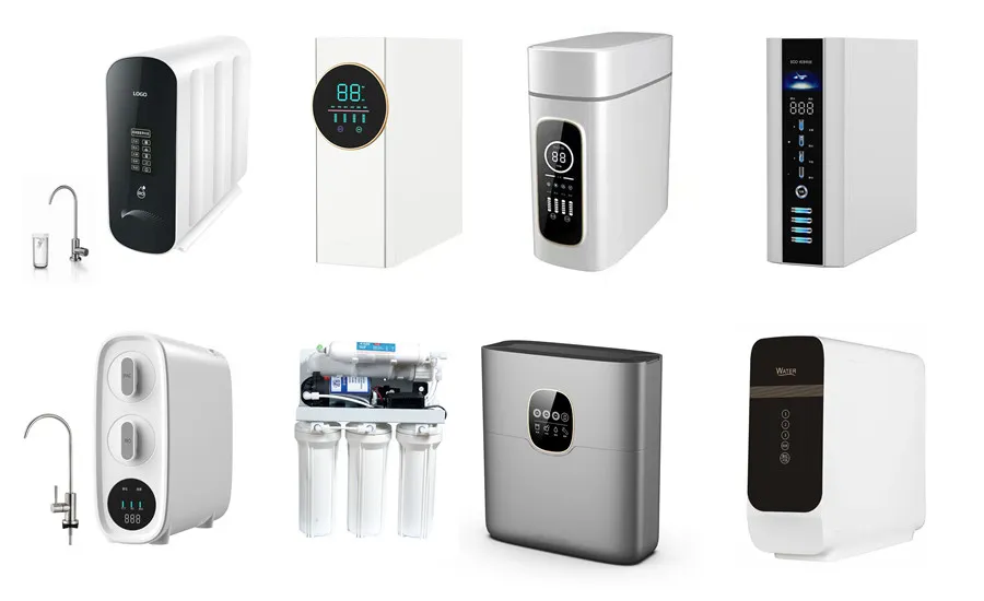 2 Stages Home RO Filtration with Fitraction Capacity 500 or 600g Per Day (HBRO-500G-205A)