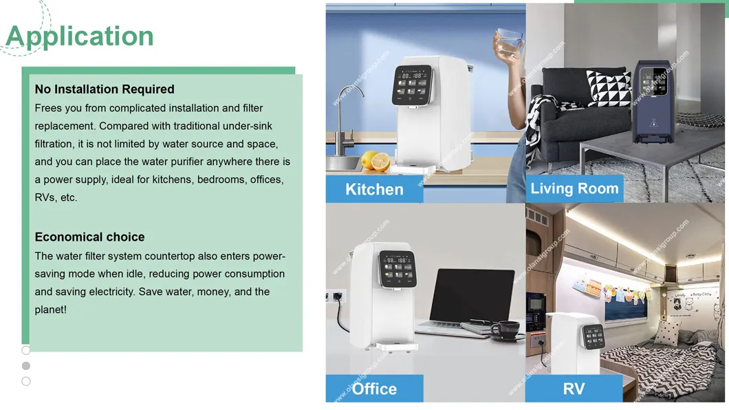 Free Installation Home Desktop 6-Stage Filtration System 3L Tank Heating RO
