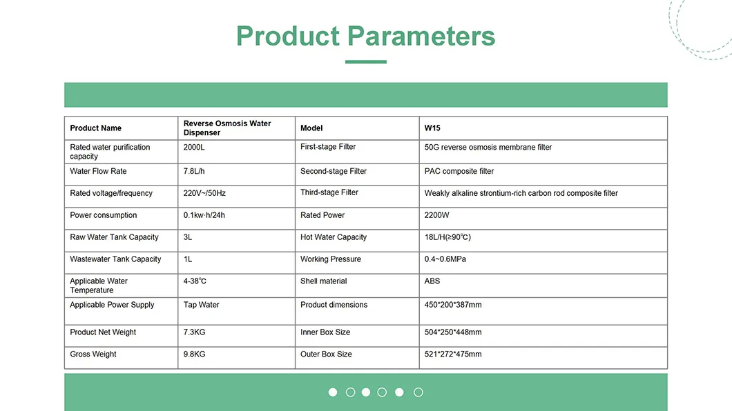 Free Installation Home Desktop 6-Stage Filtration System 3L Tank Heating RO