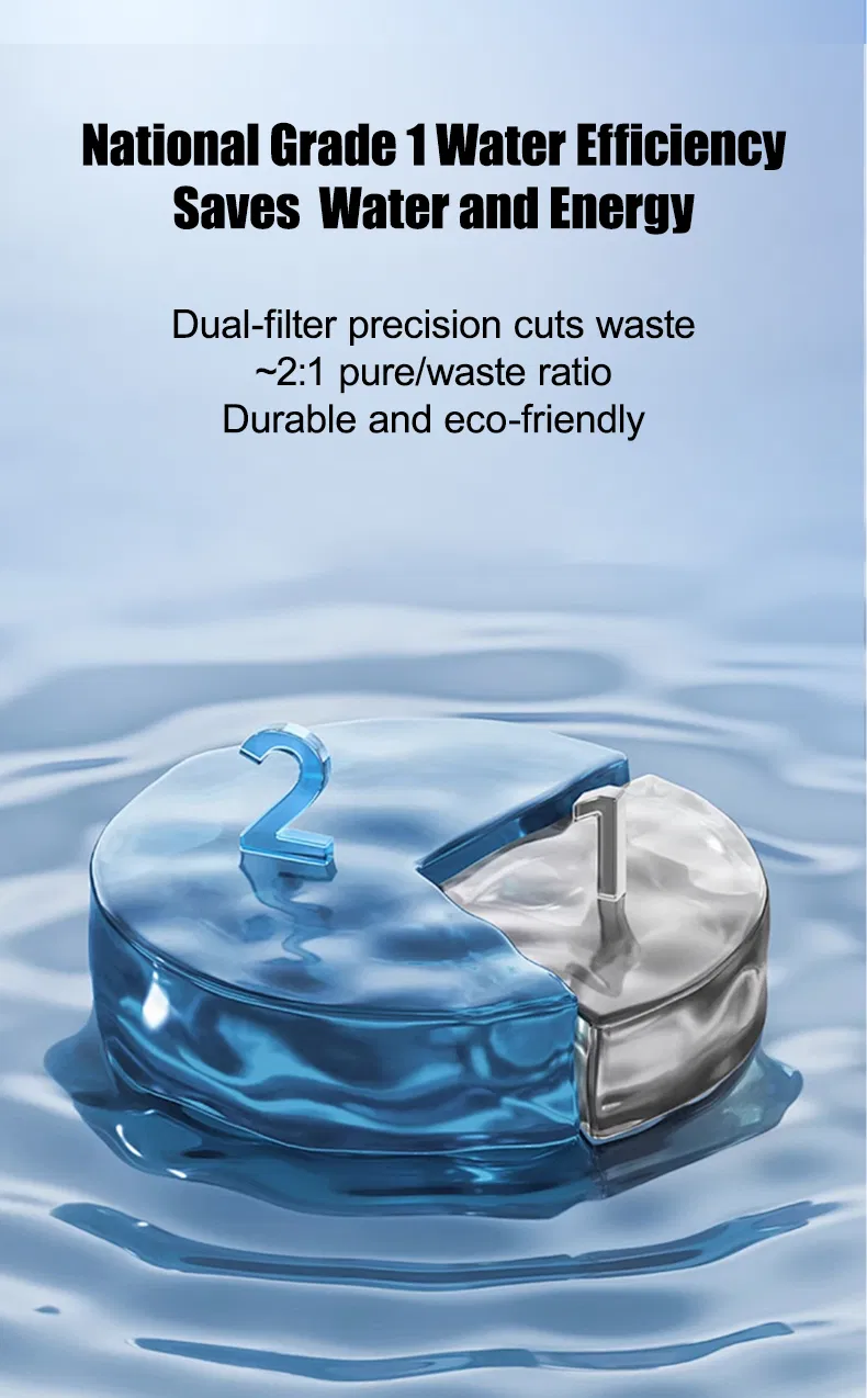 Conbl Long-Lasting Multi-Filtration Reverse Osmosis Water Filter for Home Use Safe Drinking