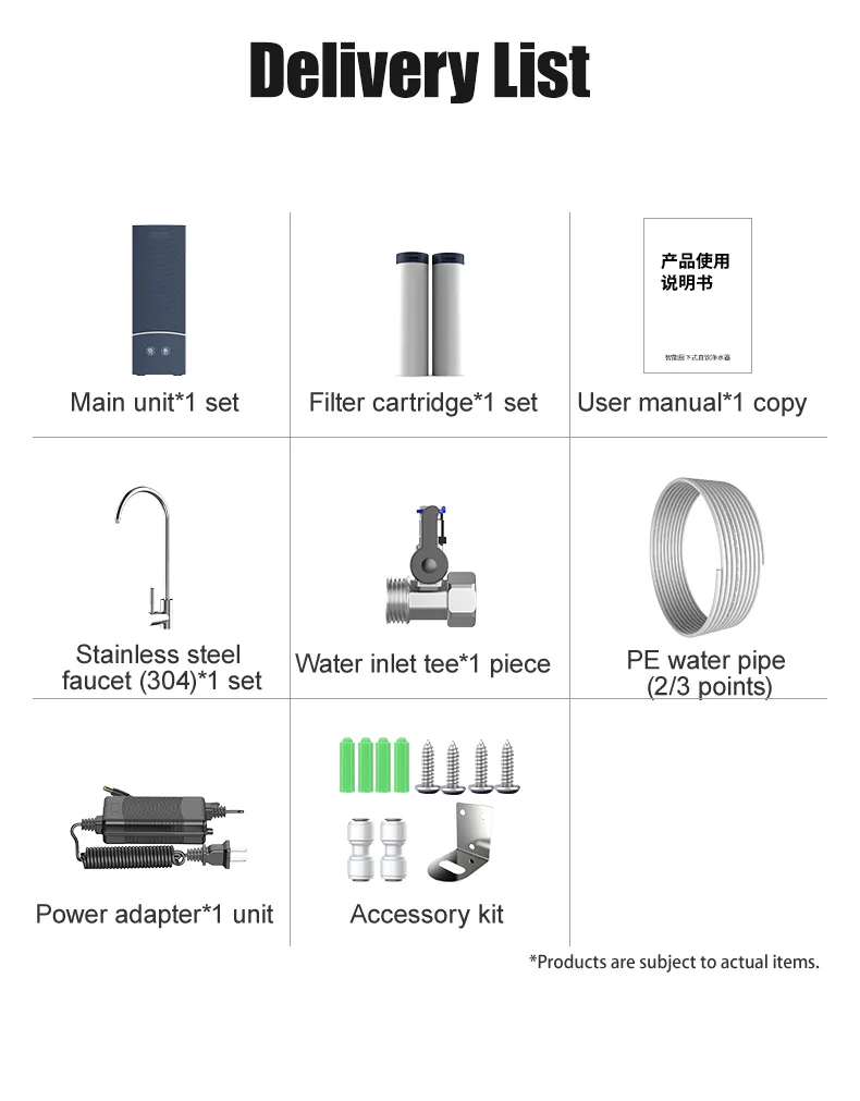 Conbl Pure Advanced Reverse Osmosis Water Filter with Multi-Layer Filtration for Home