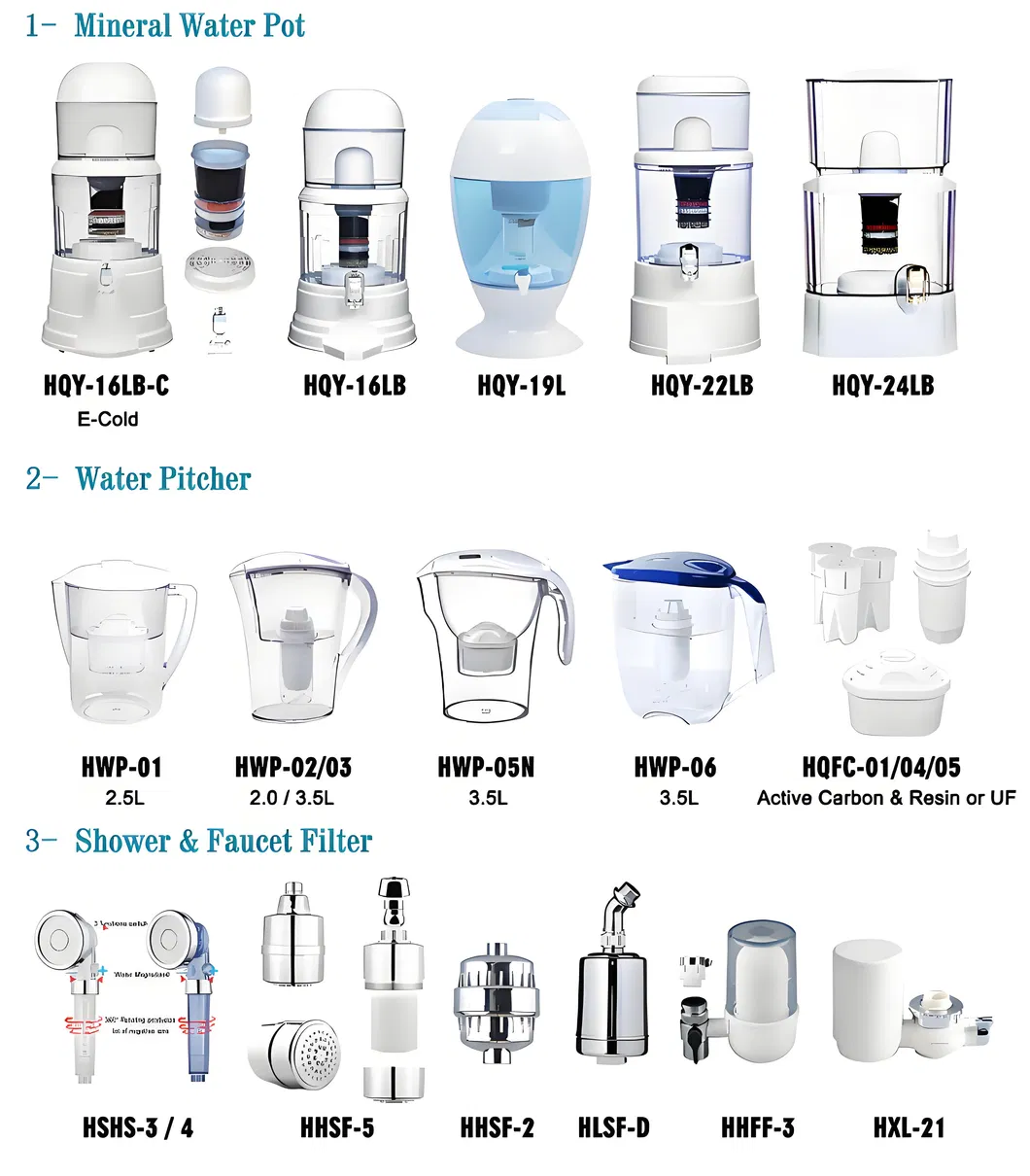 Portable Desktop Hot Cold Water Mini Direct Drinking Water Filtration Dispenser Mineral Water Purifier Pot for Home