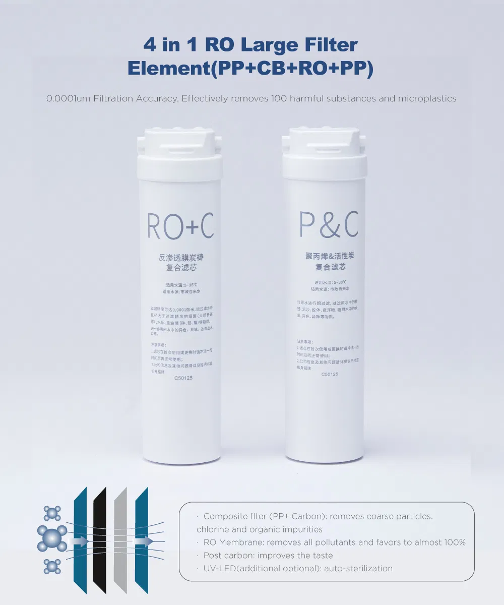 Advanced DC75g-G Water Filtration System for Home and Hotel Use