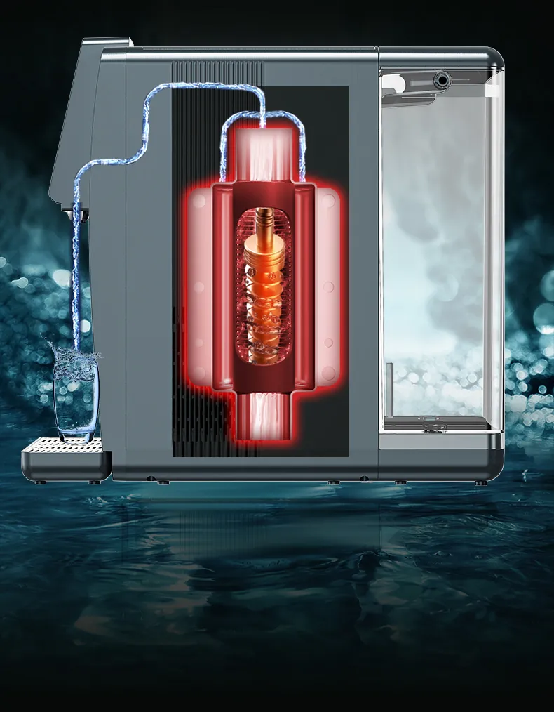 Reverse Osmosis Filtration System 6 Degree Real Cold Water Dispenser Home Water Purifier