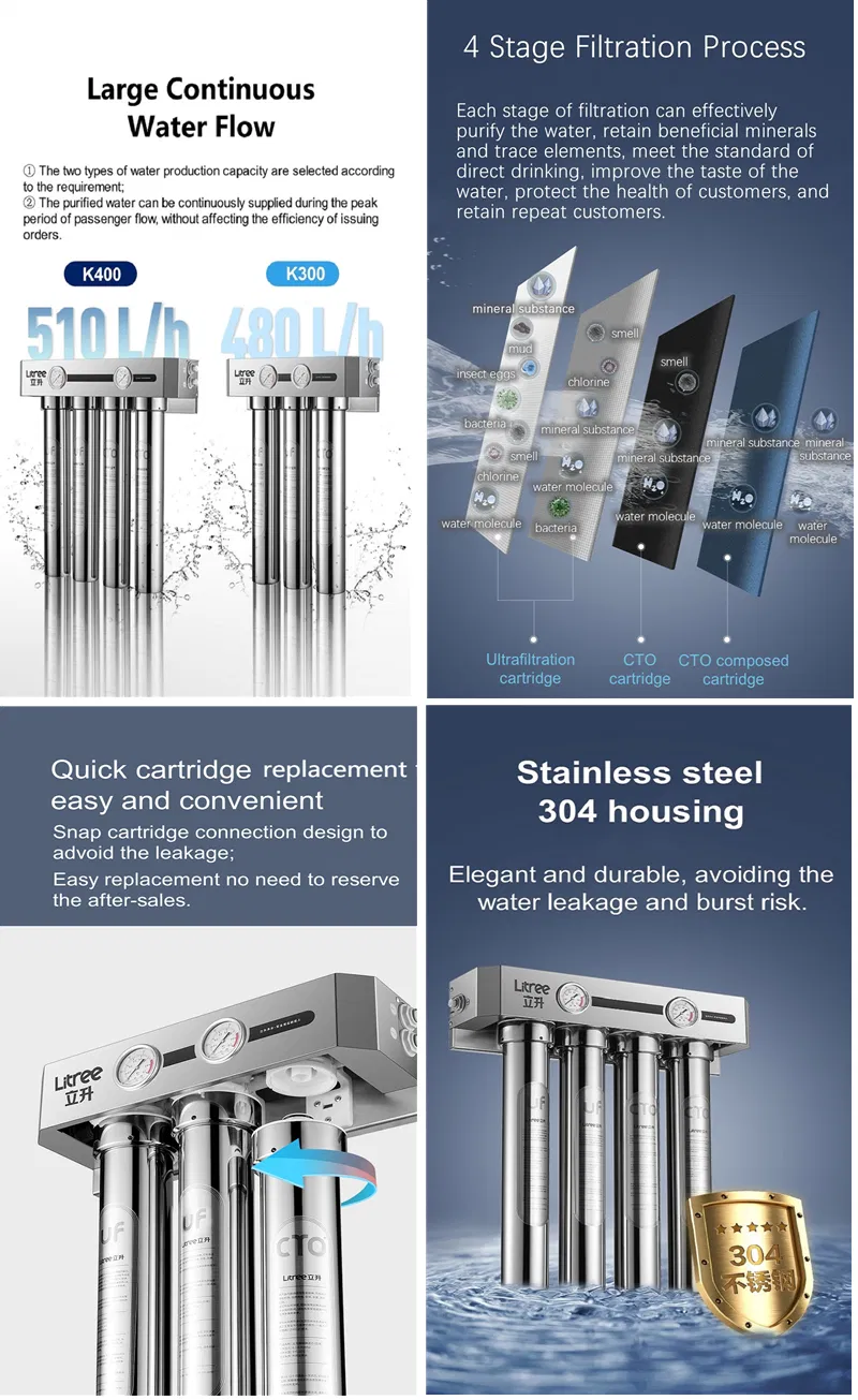 Home Water Filter System with Ultra Filtration Membrane