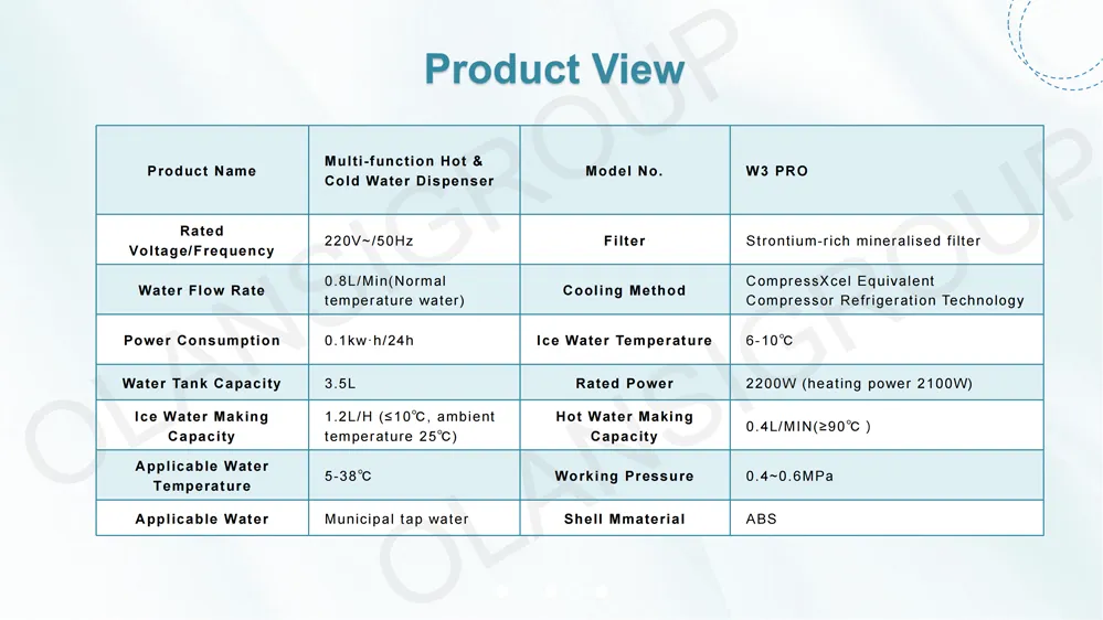 Smart Table and Pipeline Water Dispenser for Filtration and Heating at Home