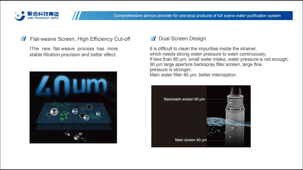 Spin Down Sediment Water Filter System with Pressure Gauge Auto Backwash Module with Touch Screen Home Pre-Filtration System