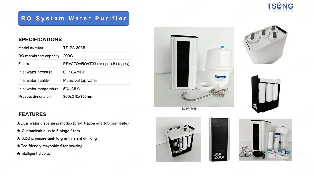 Reverse Osmosis Filtration Water Purifier for Home Water Filter Machine Good Price