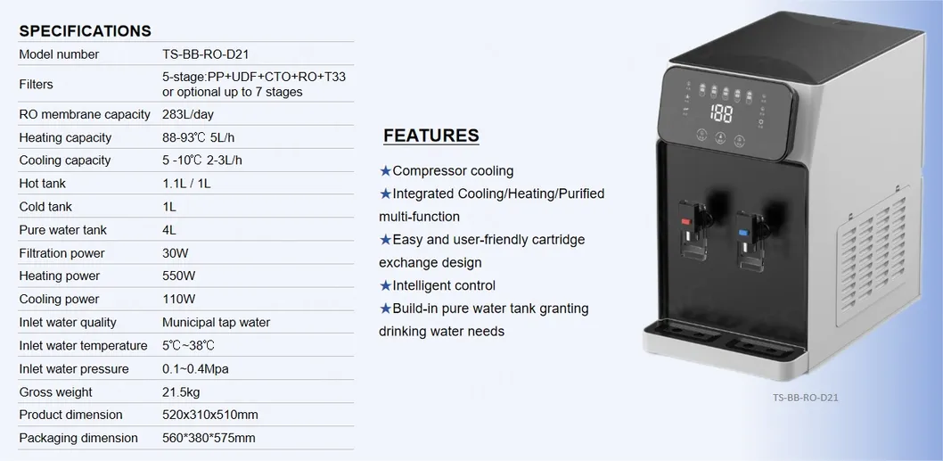 Reverse Osmosis Filtration Water Purifier for Home Water Filter Machine Good Price