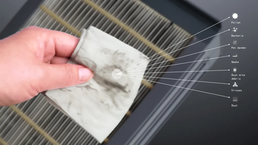 Wholesale Real Time Aqi Display High Quality Room Portable Mini Air Purifier for Household