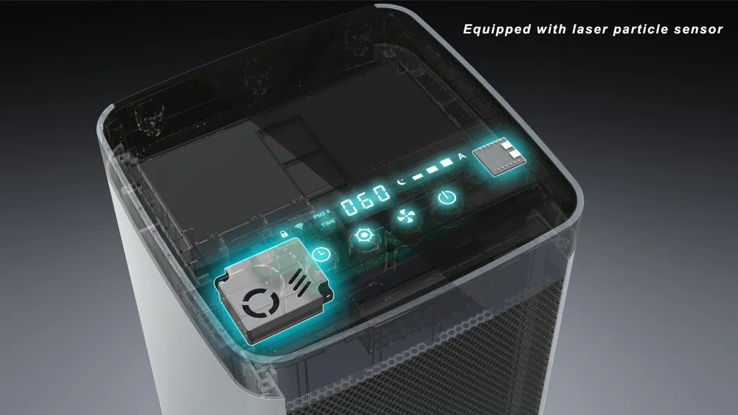 Wholesale Real Time Aqi Display High Quality Room Portable Mini Air Purifier for Household