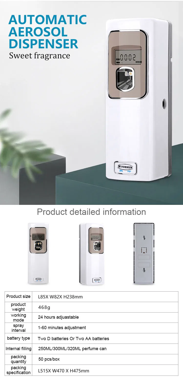 Three Timer LCD Plastic Material Perfume Dispenser Air Freshener Dispenser