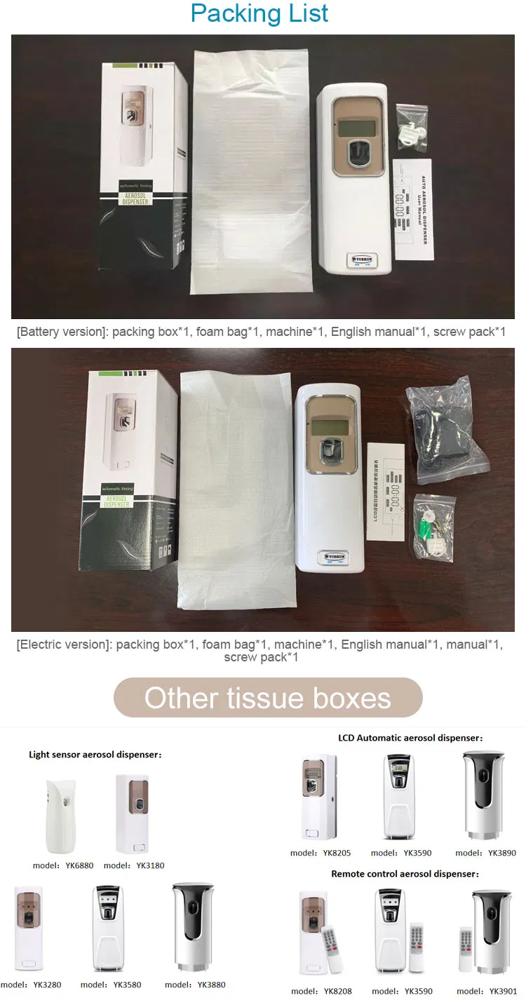 Three Timer LCD Plastic Material Perfume Dispenser Air Freshener Dispenser