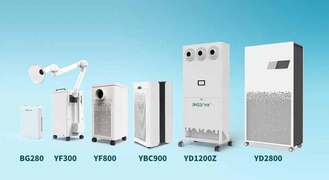 Commercial Hospital 1500 M3/H Against Particle Virus Bacteria 99.99% Portable UV LED UVC Plasma Sterilization Medical HEPA Air Sterilizer Disinfection Purifier