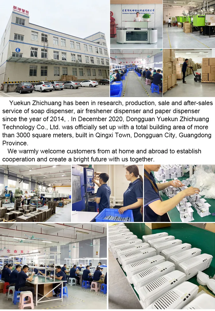 Wall Mount Plastic Liquid Refillable Fan Air Freshener Dispenser