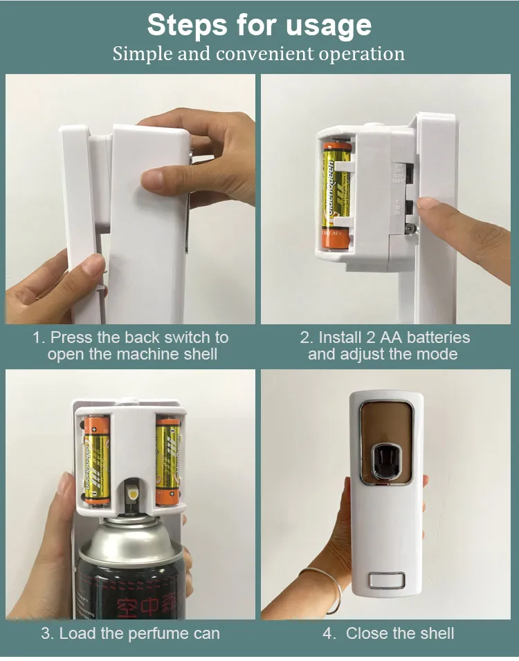 Wall Mounted Timing Auto Spray Air Freshener Dispenser Automatic Aerosol