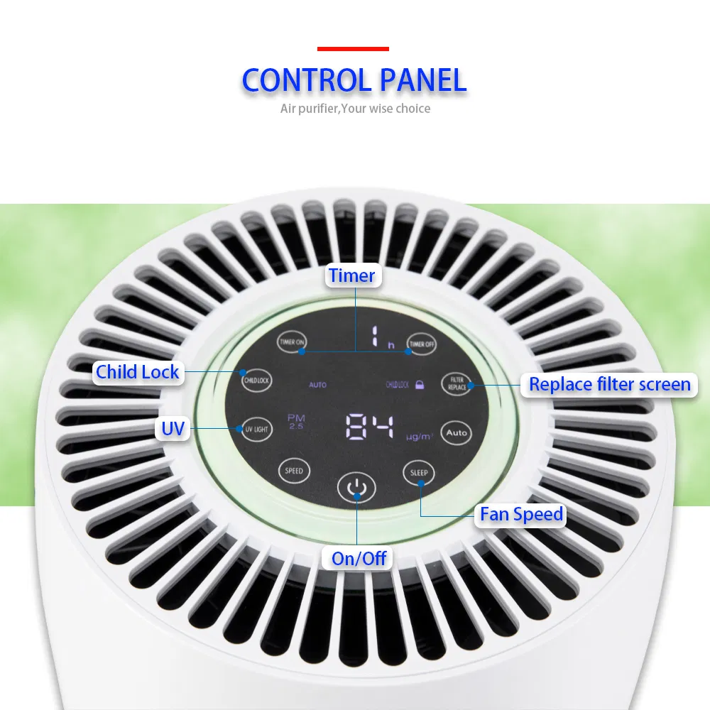 Round Air Purifier Ionizer Whole House Room Air Purifier