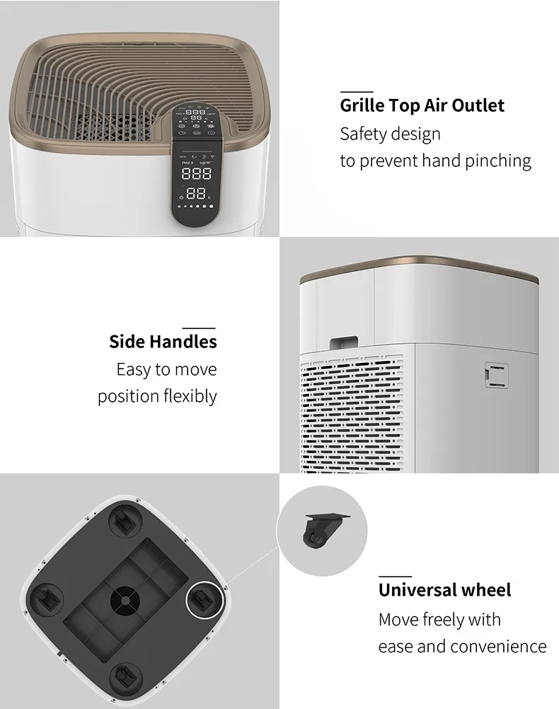 Medical-Grade Kj-15ba Purifier: Decomposes Vocs/Formaldehyde, APP Remote Control, All-Round Disinfection, ISO Certified