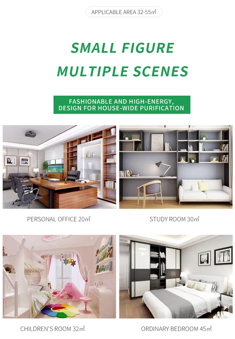 HEPA Air Purifier RoHS Proved 520 Cadr 70 Square Meters Timer Function Filter Air Purifiers Sterilizer