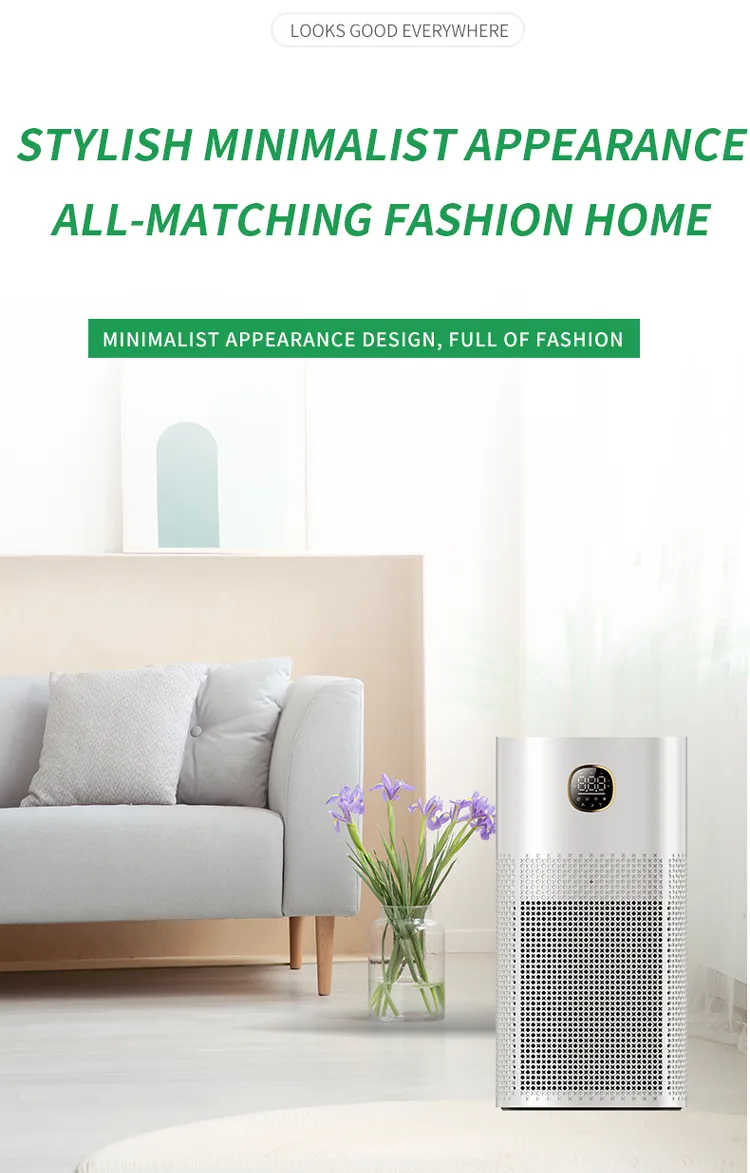 HEPA Air Purifier RoHS Proved 520 Cadr 70 Square Meters Timer Function Filter Air Purifiers Sterilizer