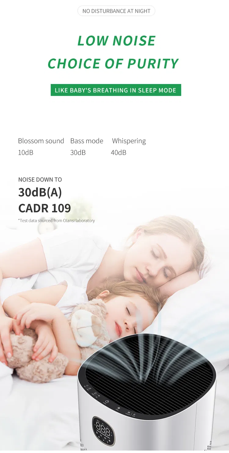 HEPA Air Purifier RoHS Proved 520 Cadr 70 Square Meters Timer Function Filter Air Purifiers Sterilizer