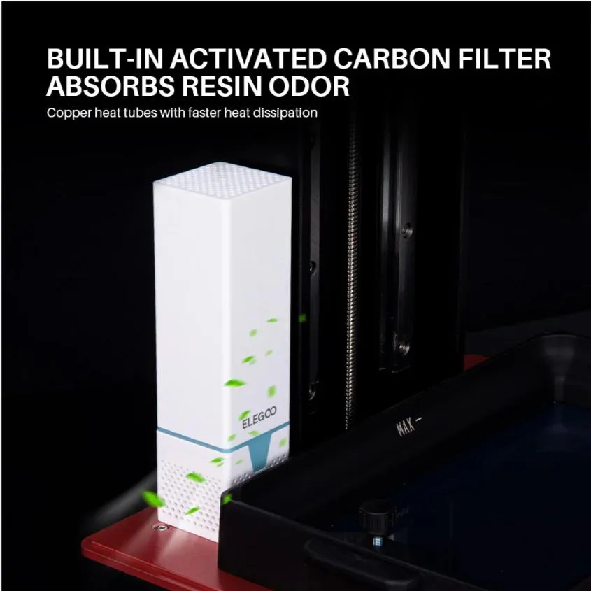 Elegoo USB Purifier with Built-in Activated Carbon, Reducing Resin Odor and Fume, Compatible with All 3D Printer