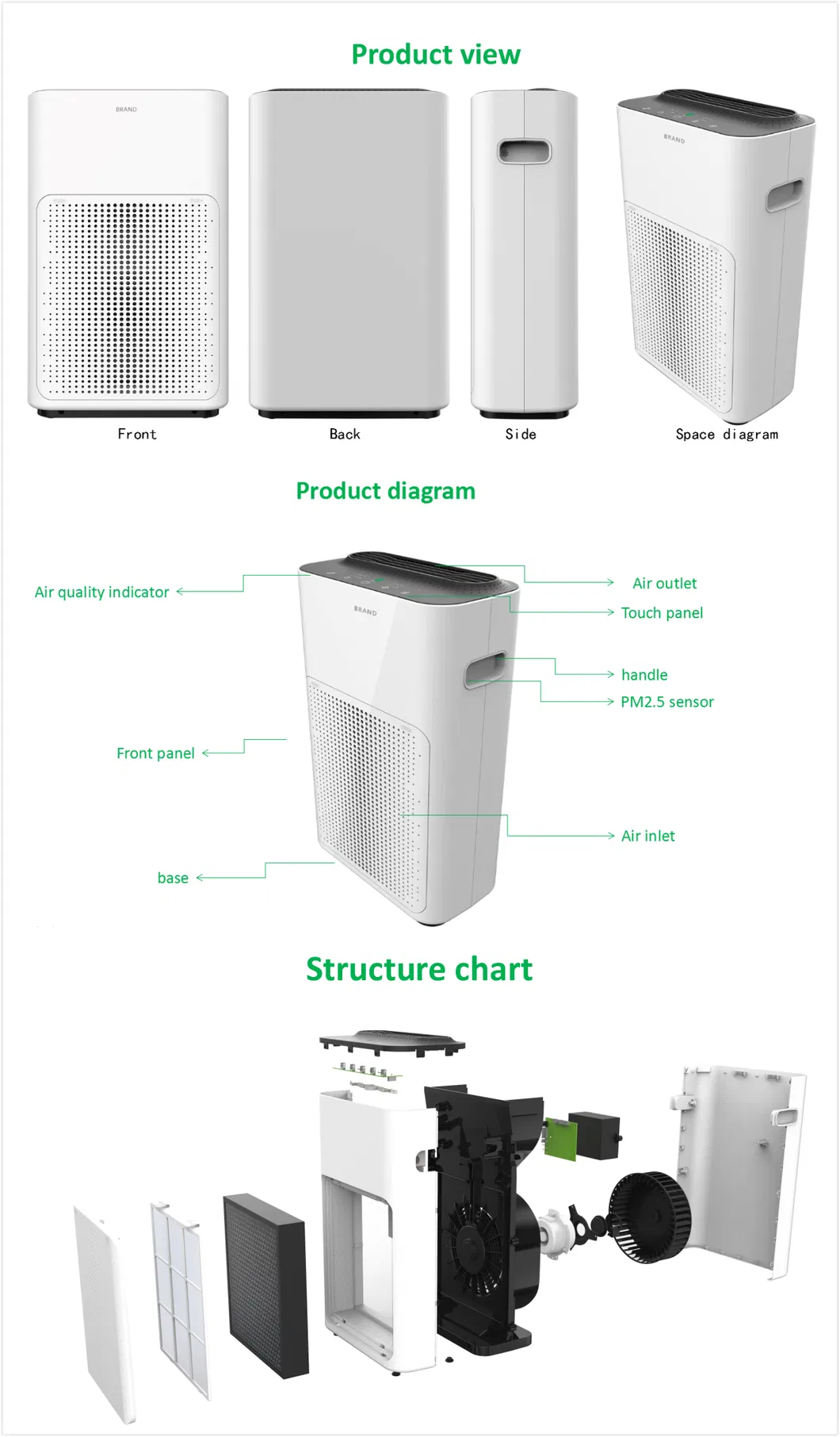 Amzon Treanding Product Air Purifier HEPA Air Clear Home Thailand