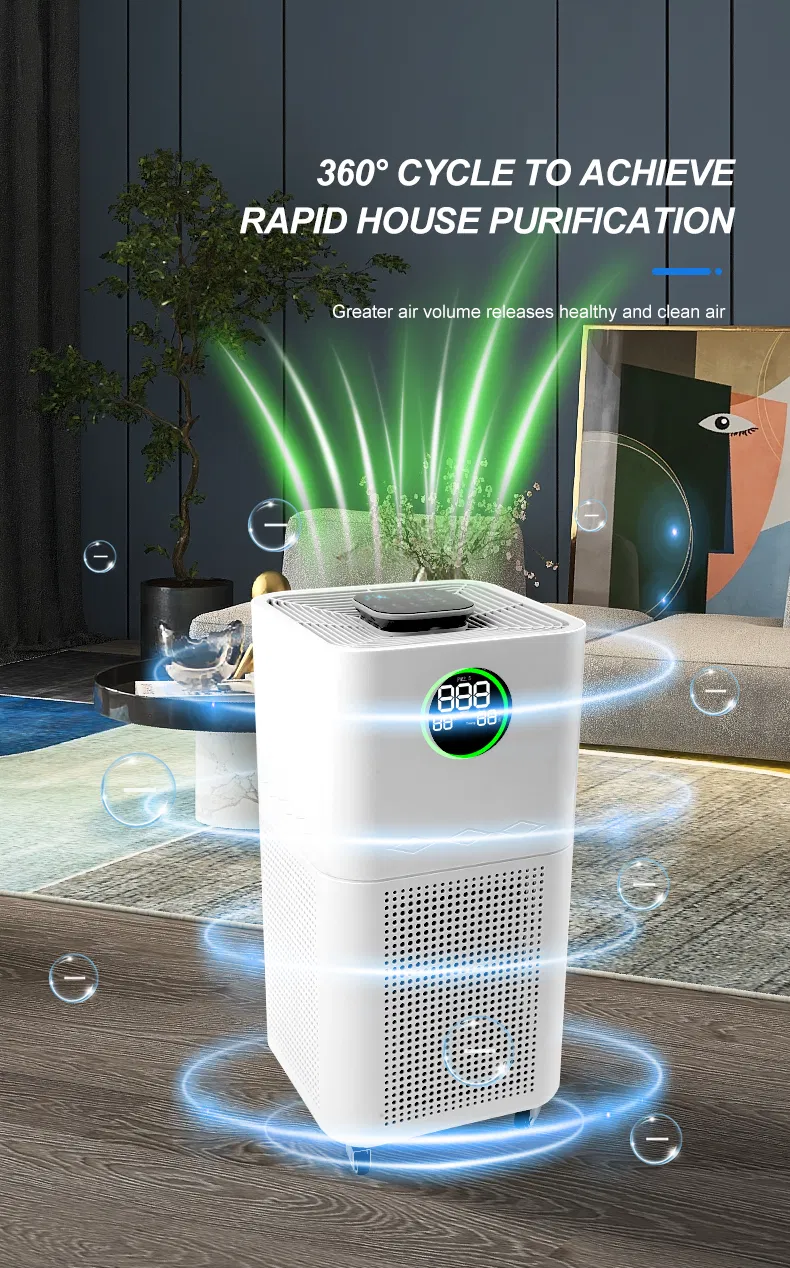 OEM/ODM HEPA Air Purifier for Home with 1-24h Timer