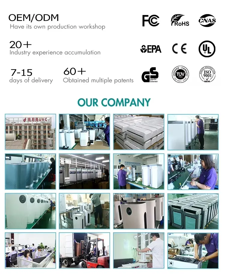 Air Purifier with UV-C Light for Office/Bedroom Sterilization&Purification