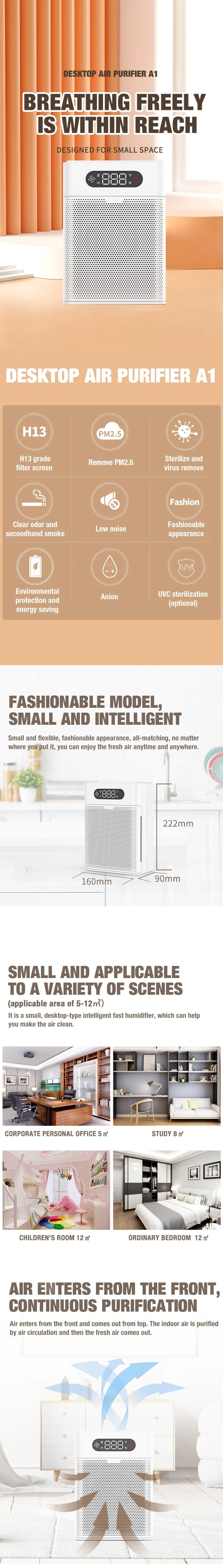 Olansi HEPA Air Purifier Portable Air Purifier A1