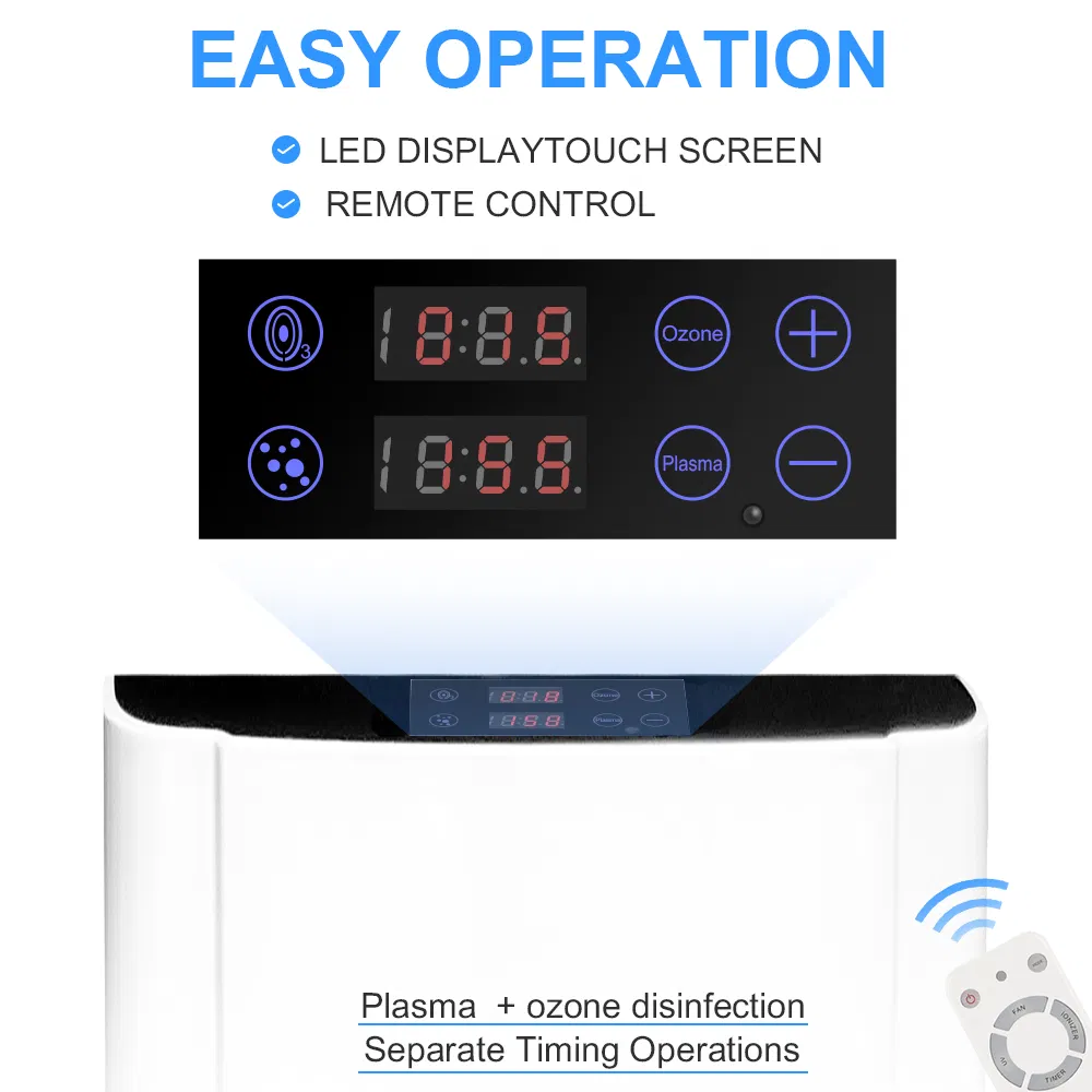 Multifunctional Plasma and Ozone Generator Air Purifier Water Cleaner