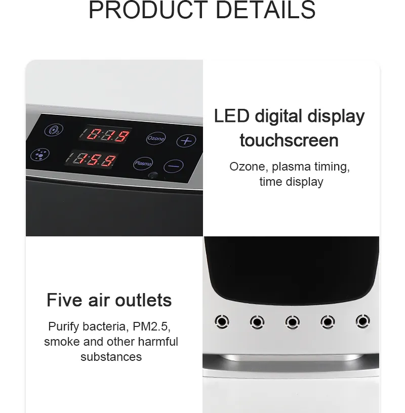 Electric Home Use Ozone Purifier with LED Display